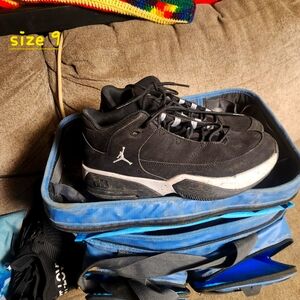 Nike Jordan Max Aura 3 Black Cement Basketball Shoes Men's Size 9.5 CZ4167-002